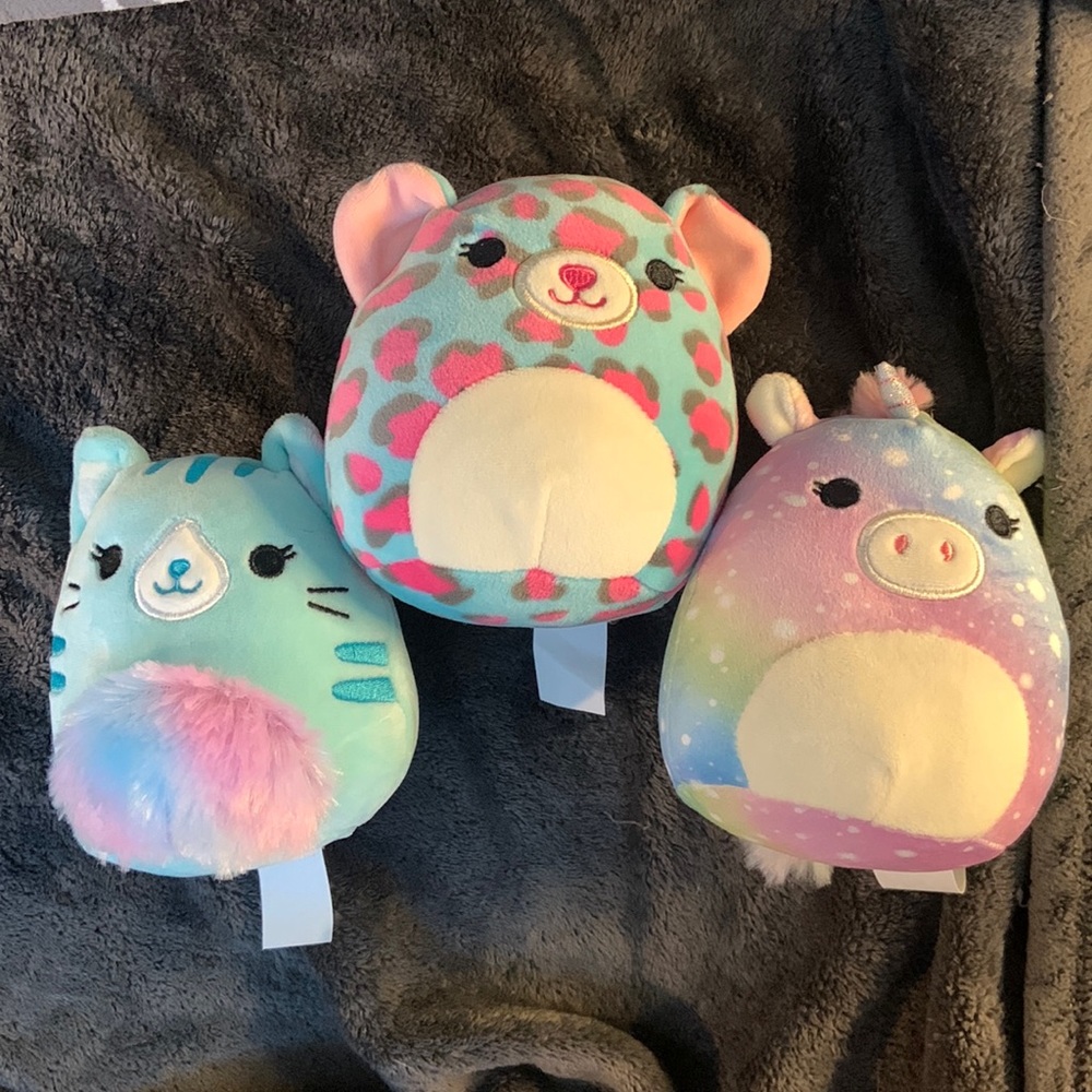 “Corinna”, “Chelsea”, and “Prim” 3-pack Squishmallow